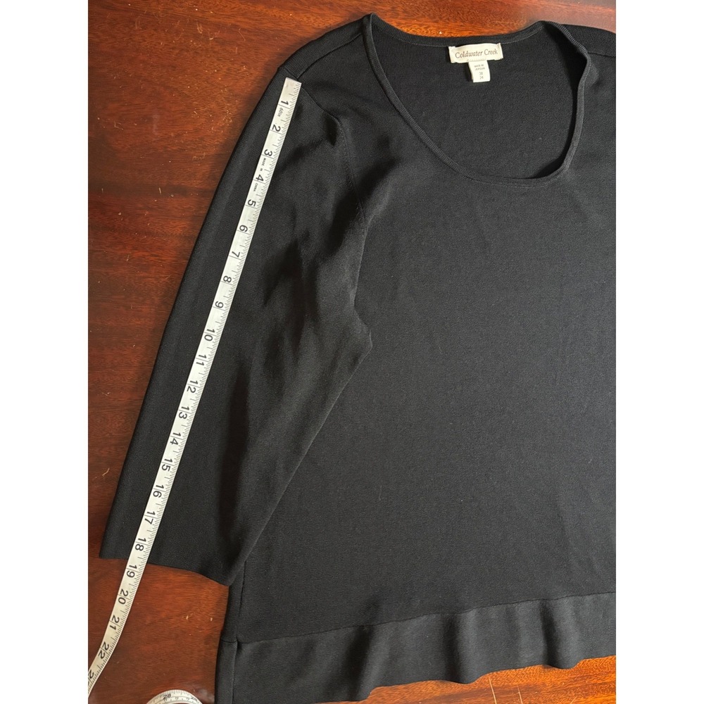 Coldwater Creek Womens Side Tie 3/4 Sleeve Sweater 3X 24 Plus Size Dressy Career - Picture 6 of 8